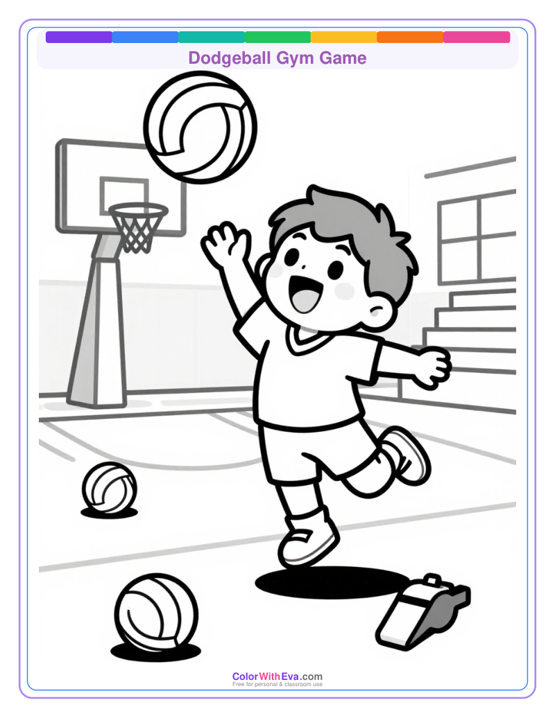 Dodgeball Gym Game preview