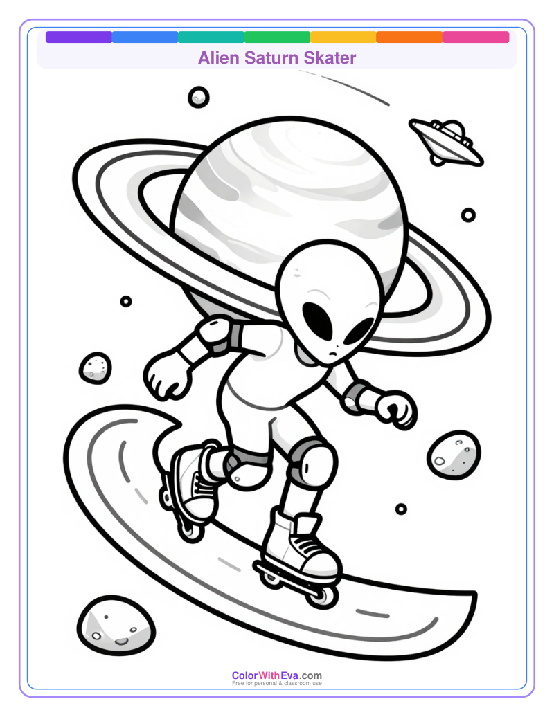 Alien Saturn Skater preview