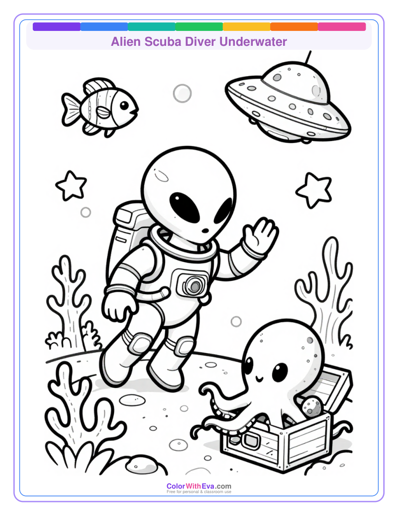 Alien Scuba Diver Underwater thumbnail