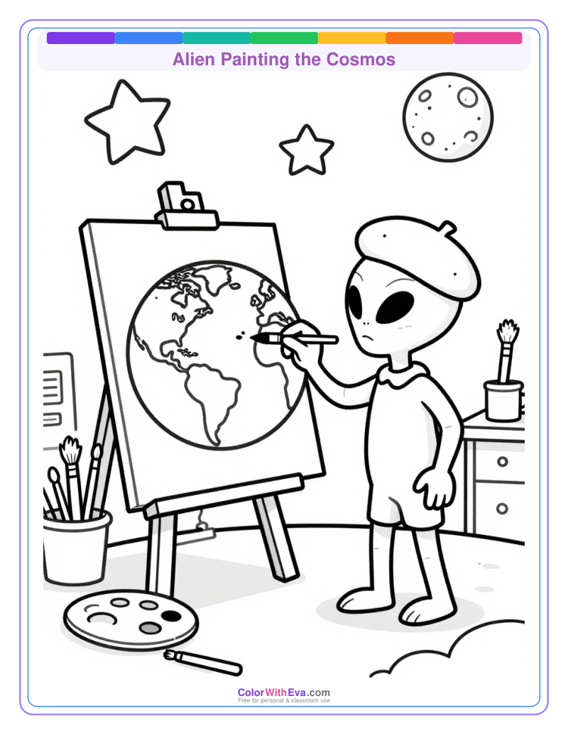 Alien Painting the Cosmos thumbnail