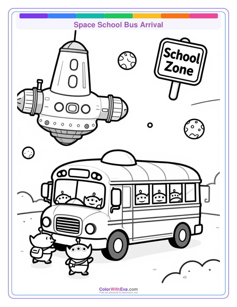 Space School Bus Arrival preview
