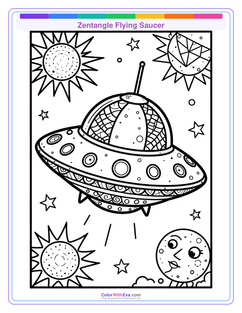 Zentangle Flying Saucer thumbnail