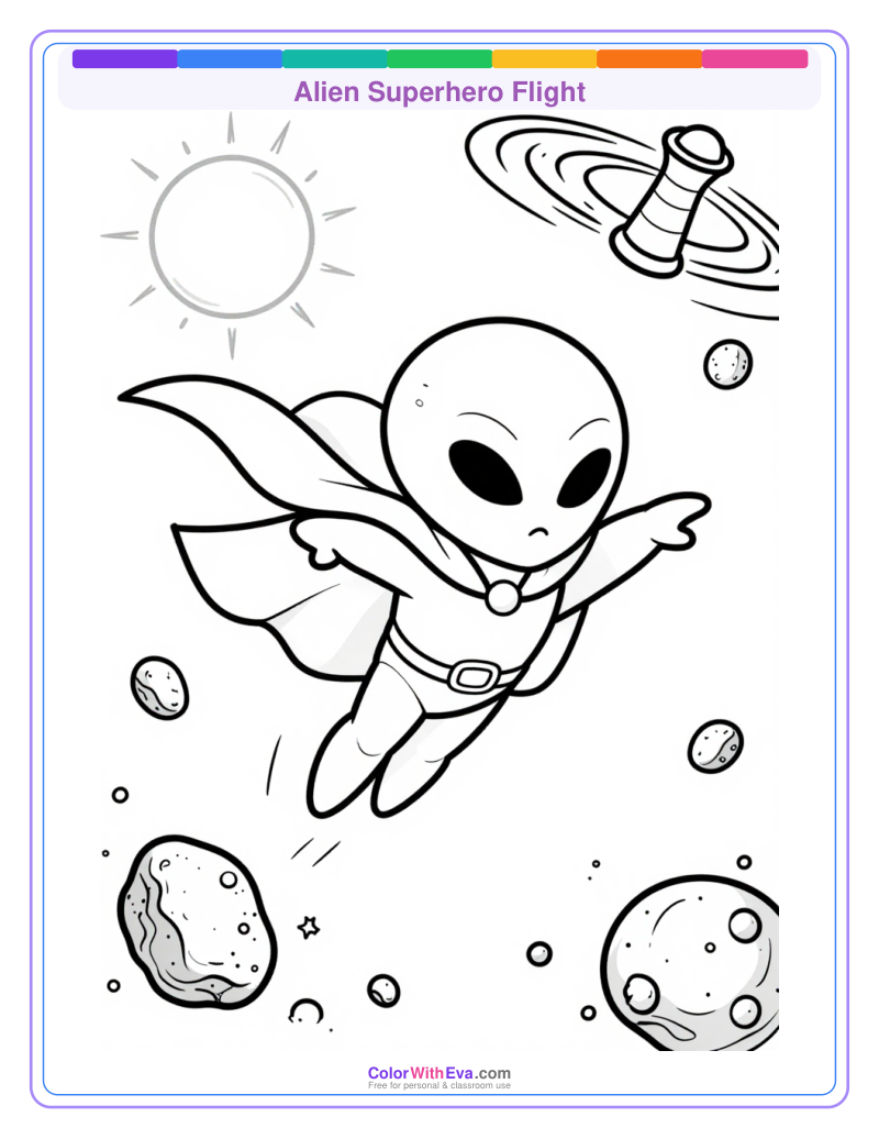Alien Superhero Flight preview