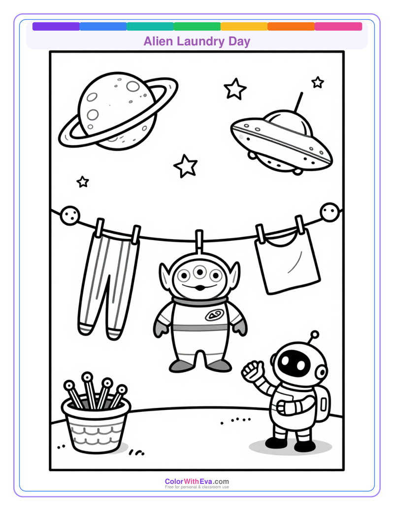 Alien Laundry Day preview