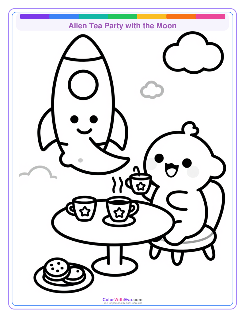 Alien Tea Party with the Moon thumbnail