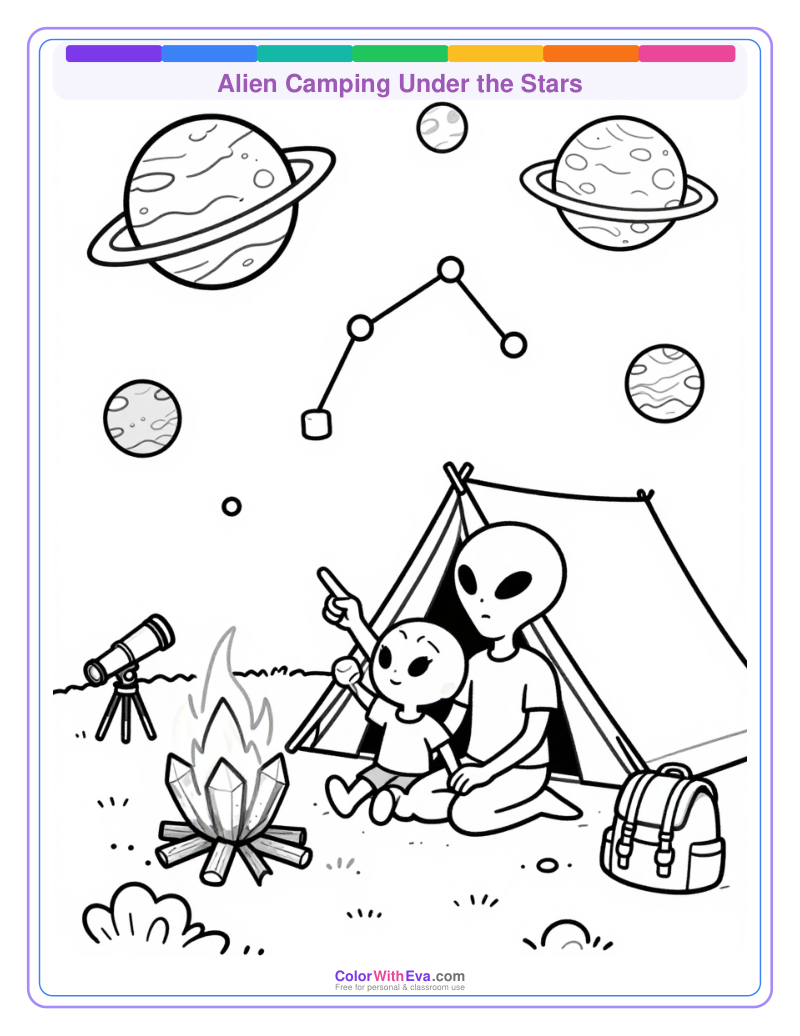 Alien Camping Under the Stars thumbnail