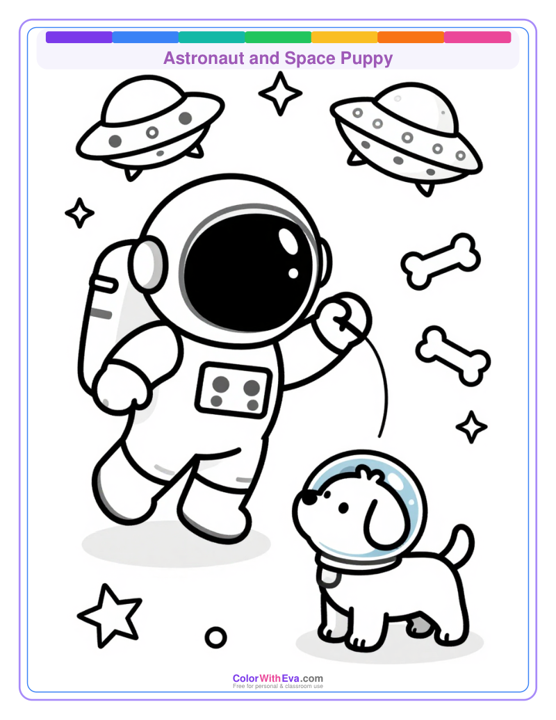 Astronaut and Space Puppy preview