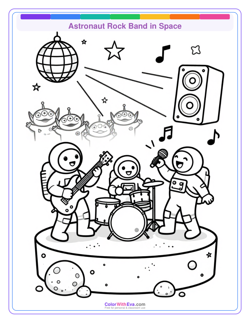 Astronaut Rock Band in Space thumbnail