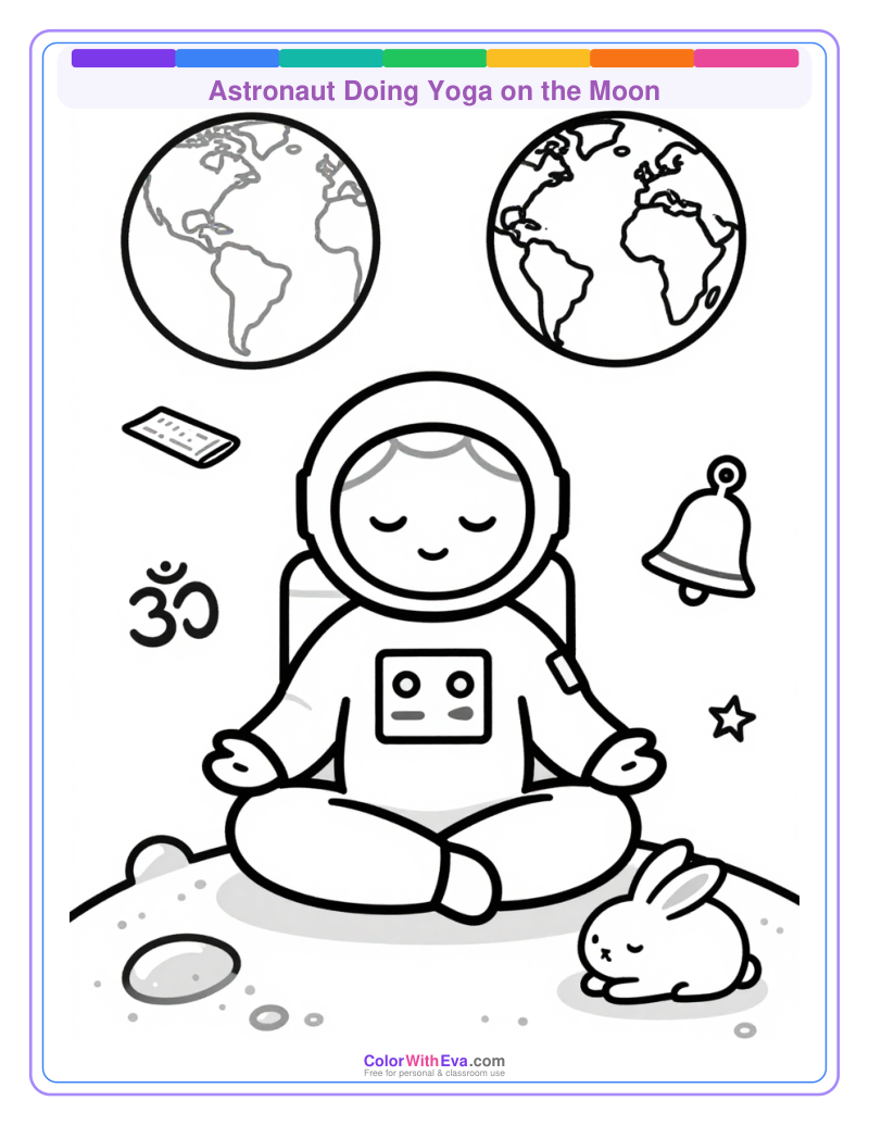 Astronaut Doing Yoga on the Moon thumbnail