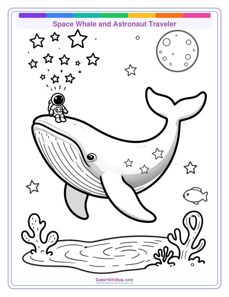Space Whale and Astronaut Traveler thumbnail