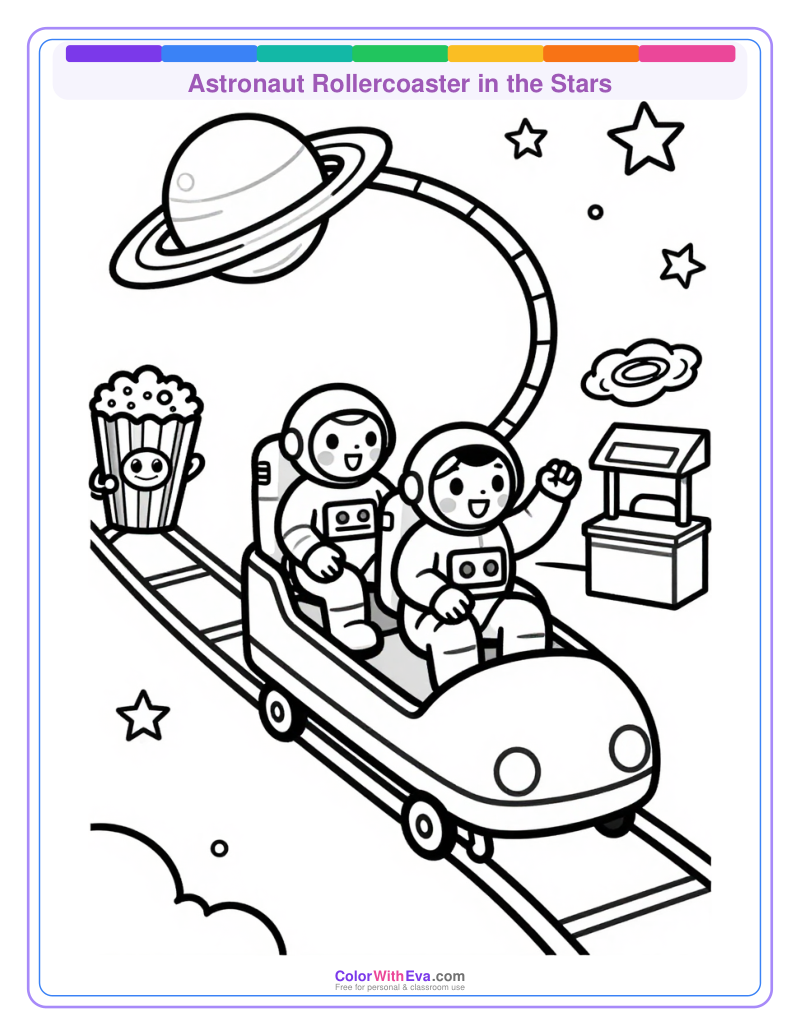 Astronaut Rollercoaster in the Stars thumbnail