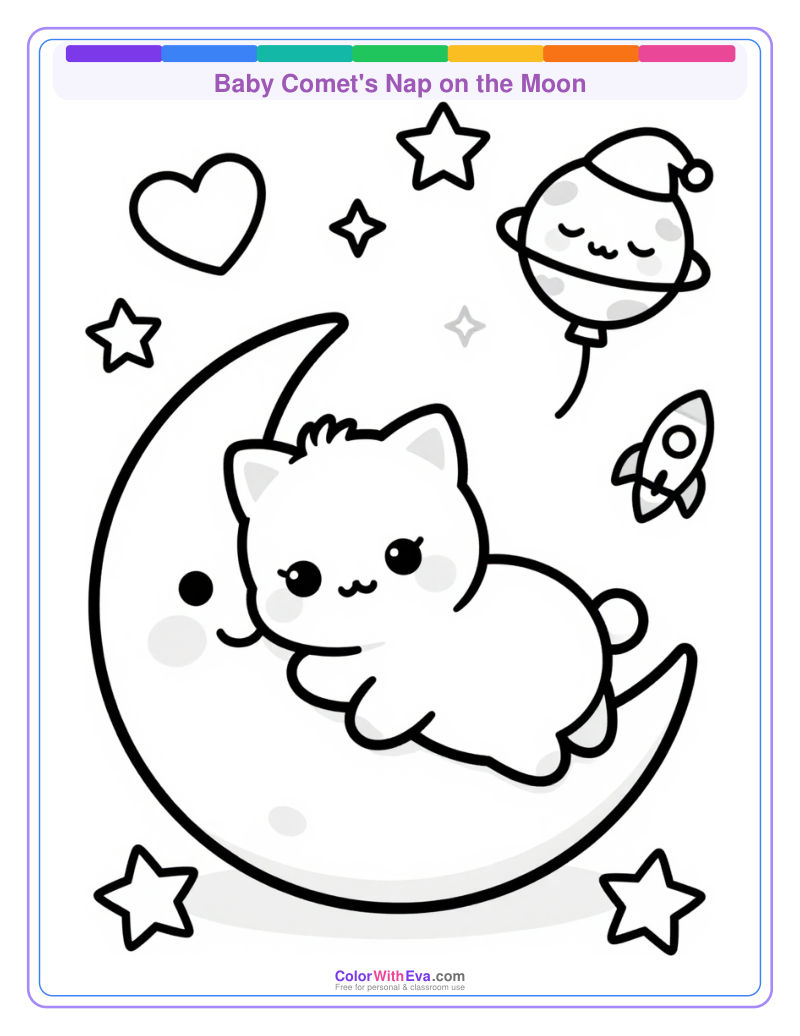 Baby Comet's Nap on the Moon thumbnail