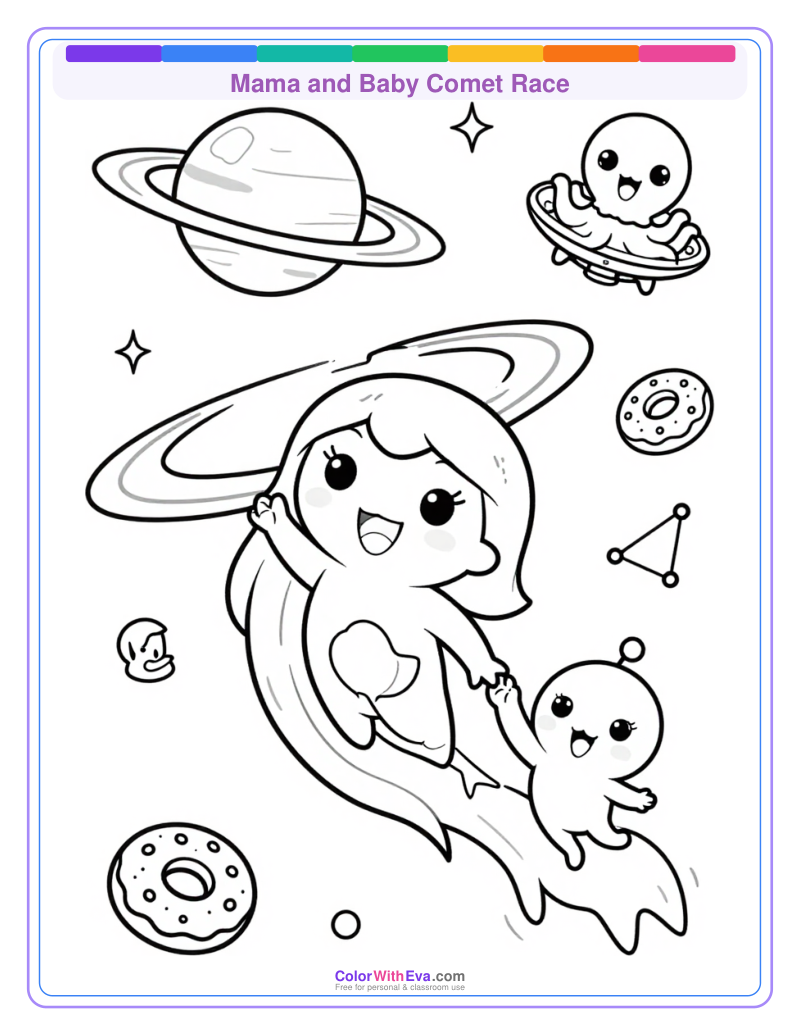 Mama and Baby Comet Race thumbnail