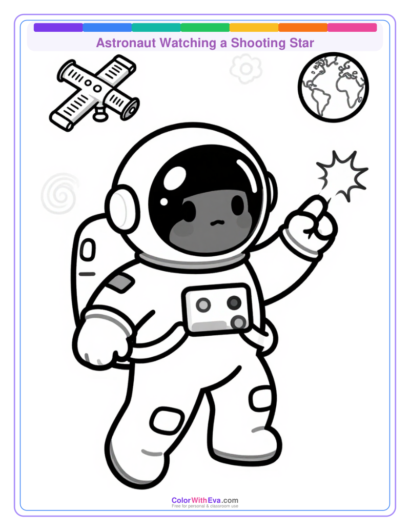 Astronaut Watching a Shooting Star preview