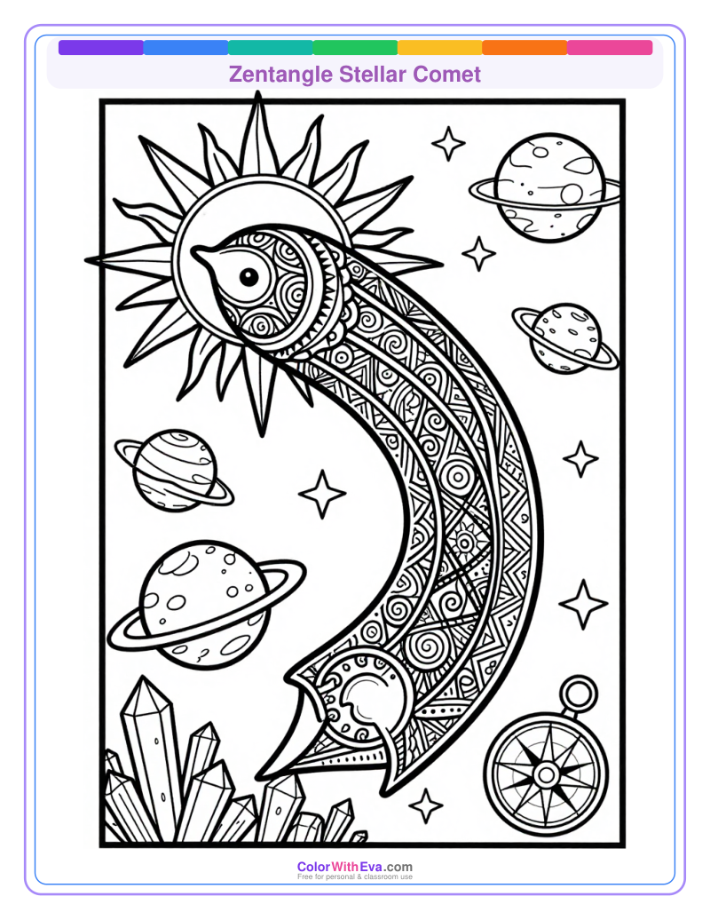 Zentangle Stellar Comet thumbnail