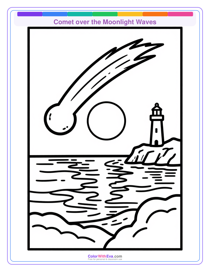 Comet over the Moonlight Waves preview