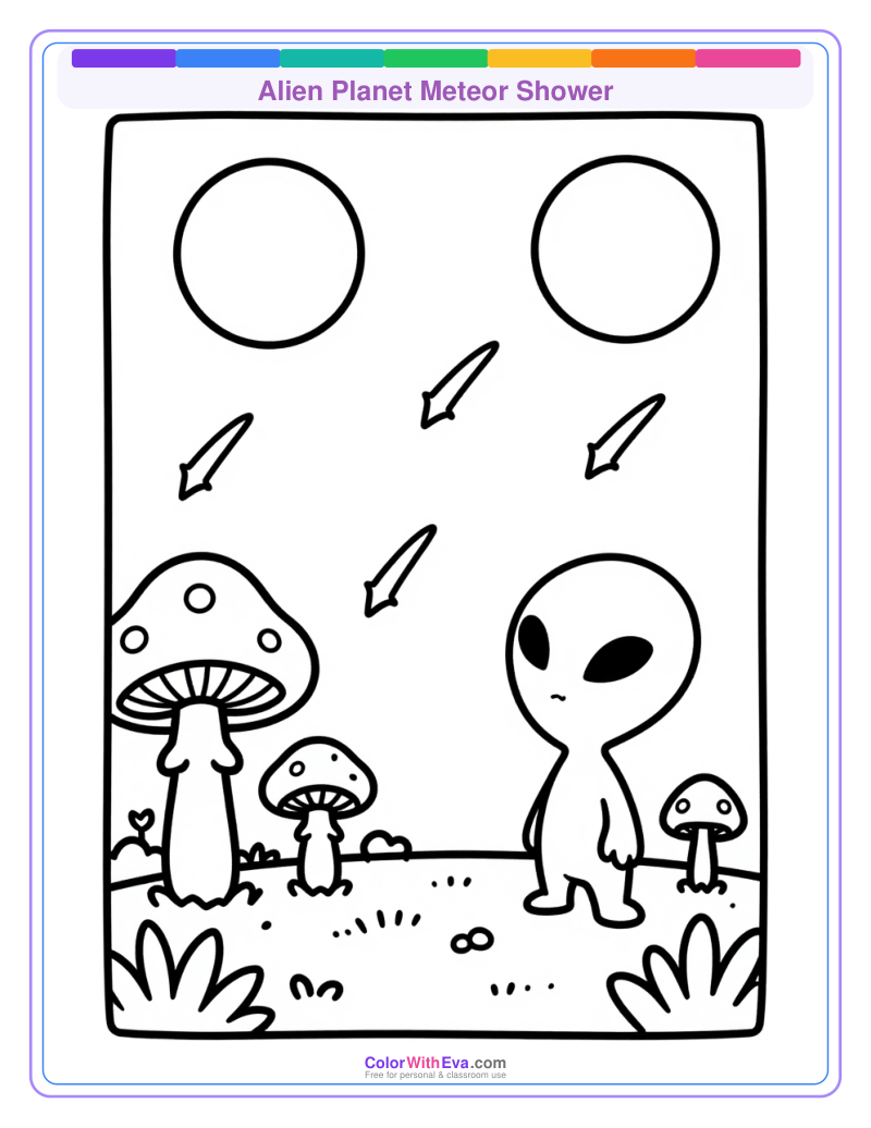 Alien Planet Meteor Shower preview