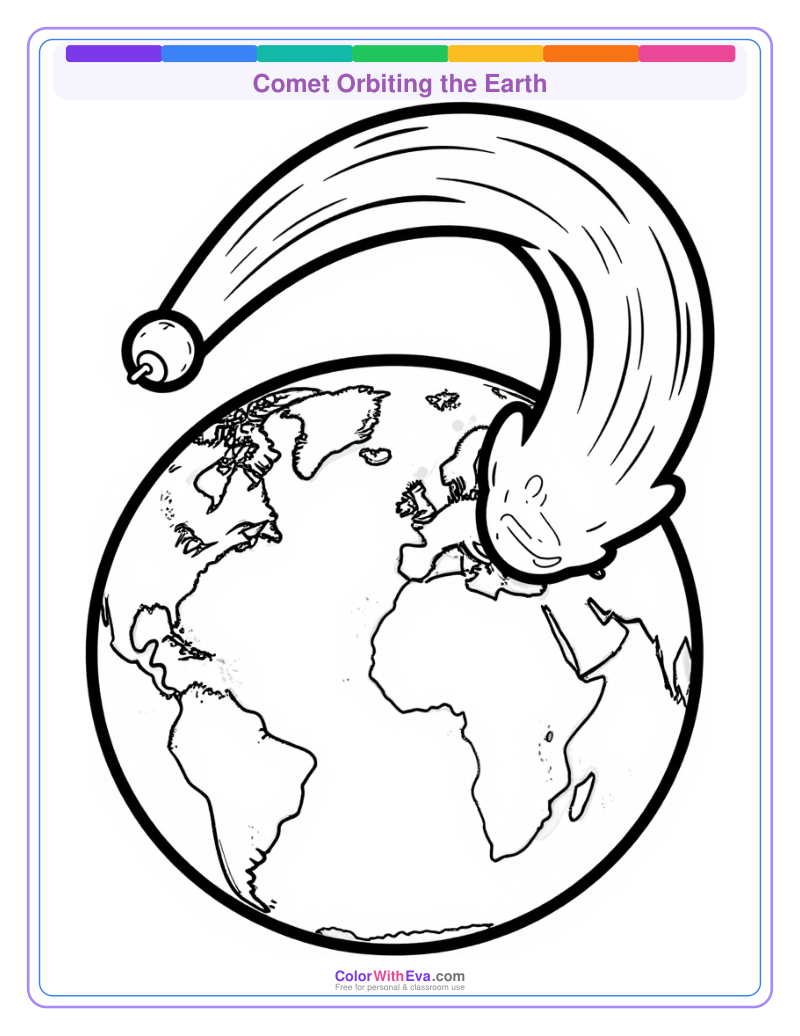 Comet Orbiting the Earth preview