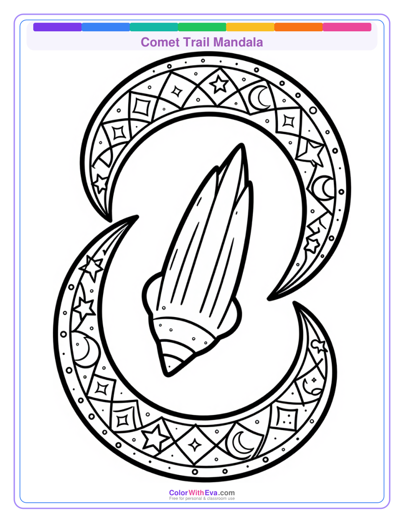 Comet Trail Mandala preview
