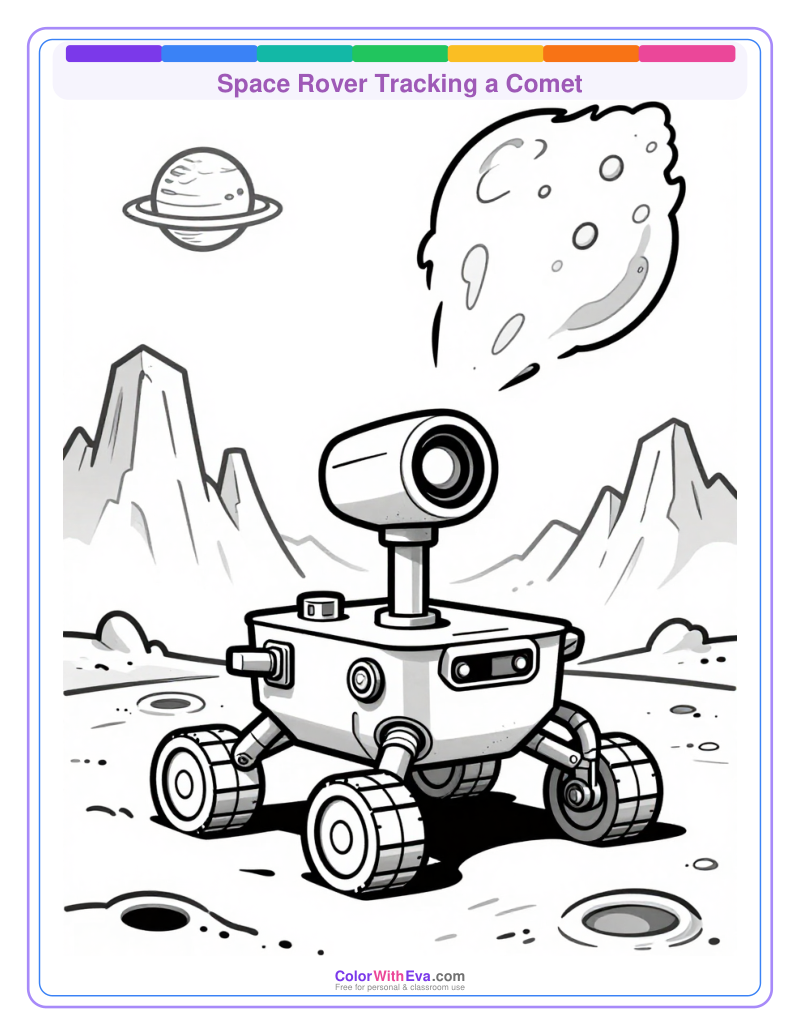 Space Rover Tracking a Comet preview