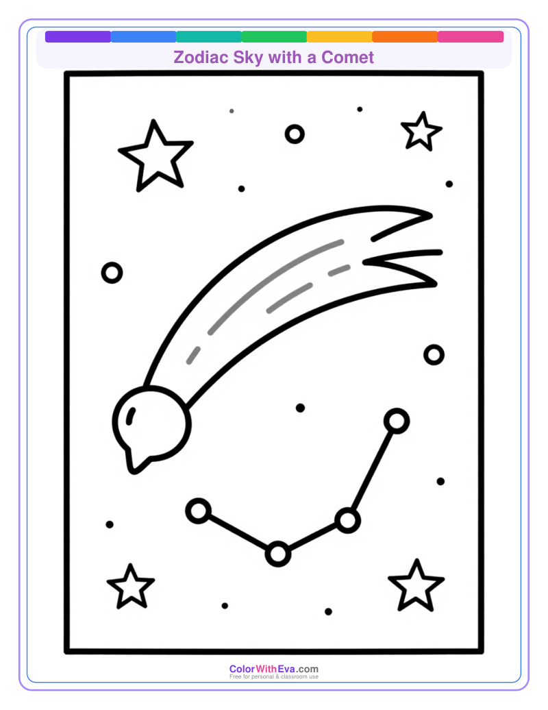Zodiac Sky with a Comet preview