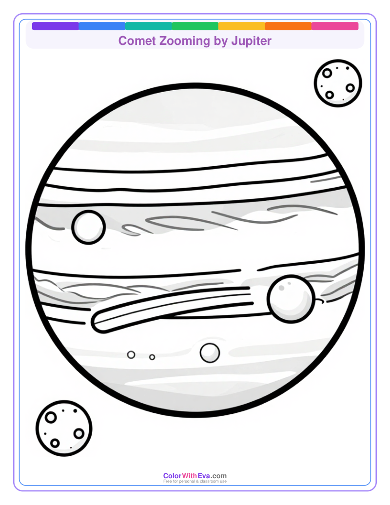 Comet Zooming by Jupiter preview