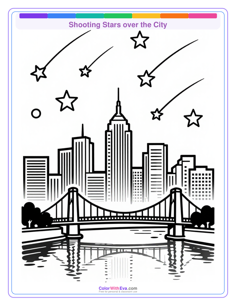 Shooting Stars over the City preview