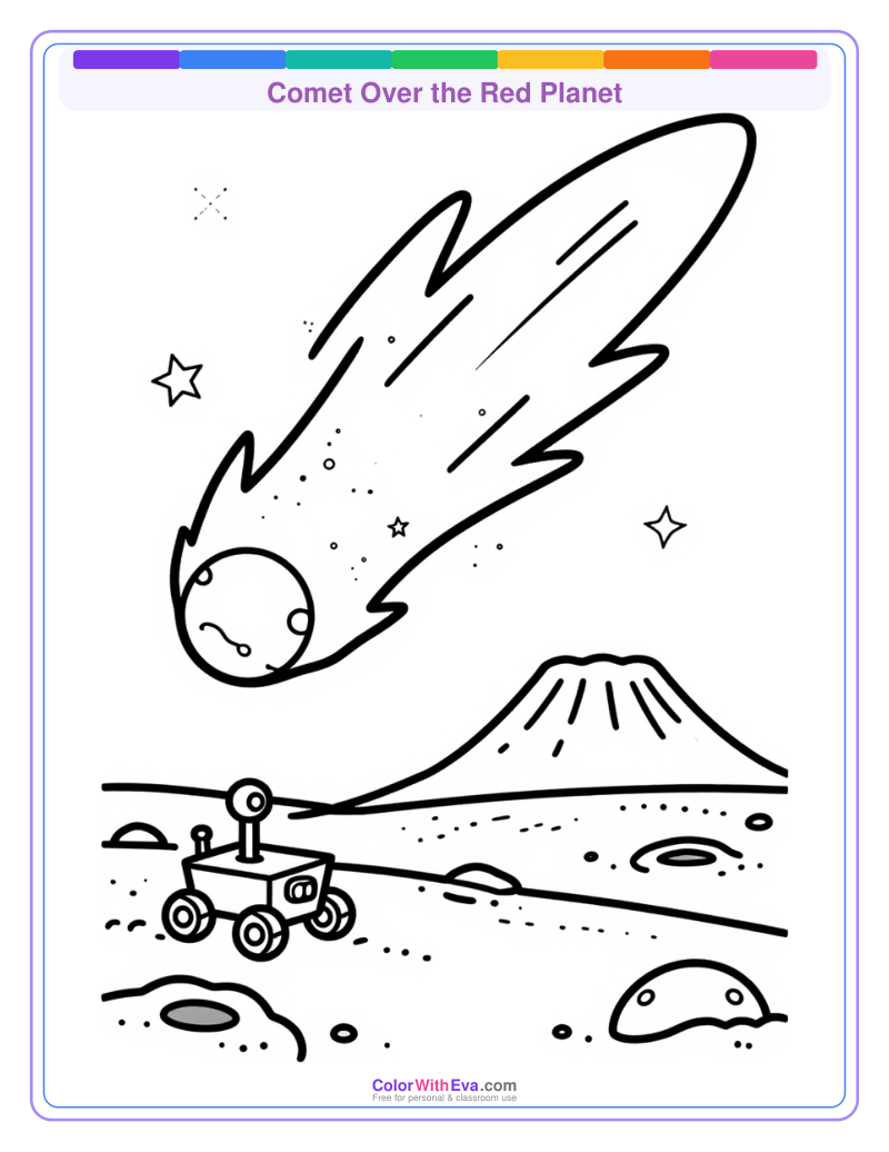 Comet Over the Red Planet preview