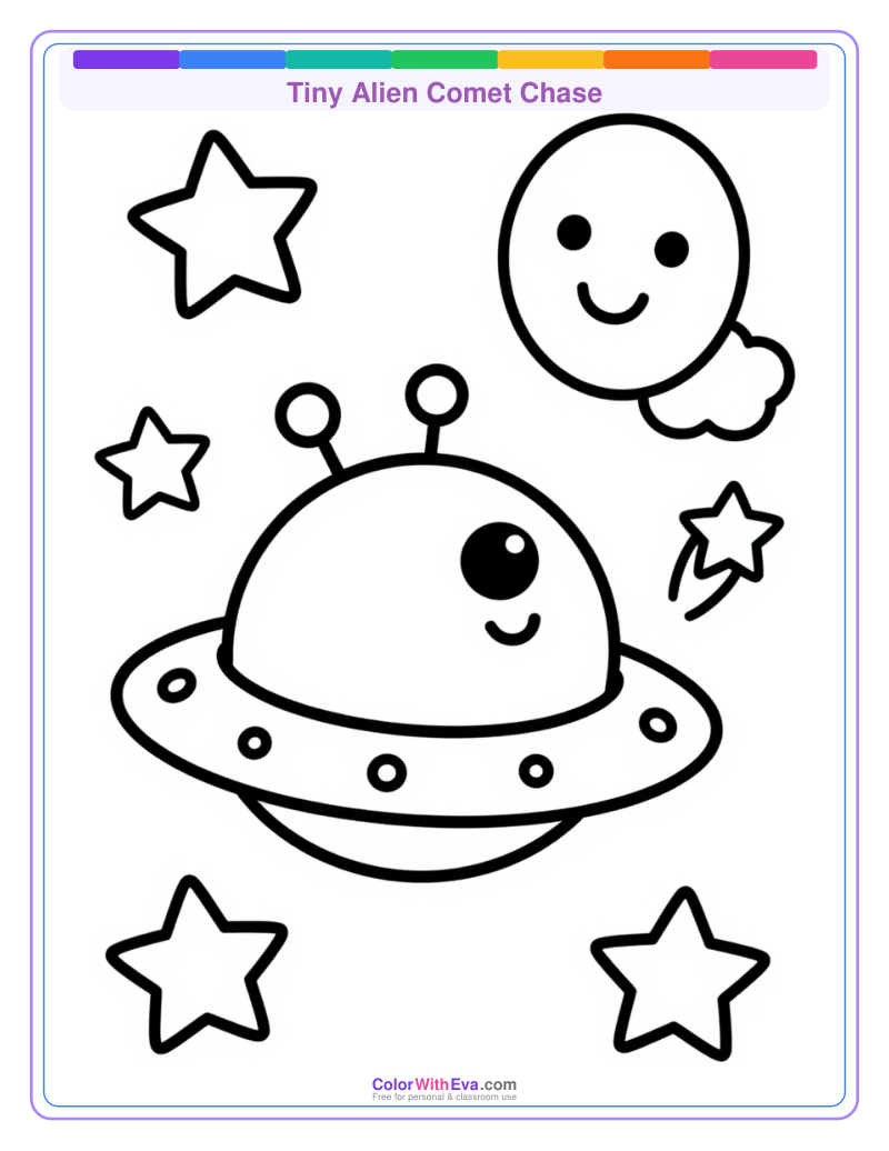 Tiny Alien Comet Chase preview