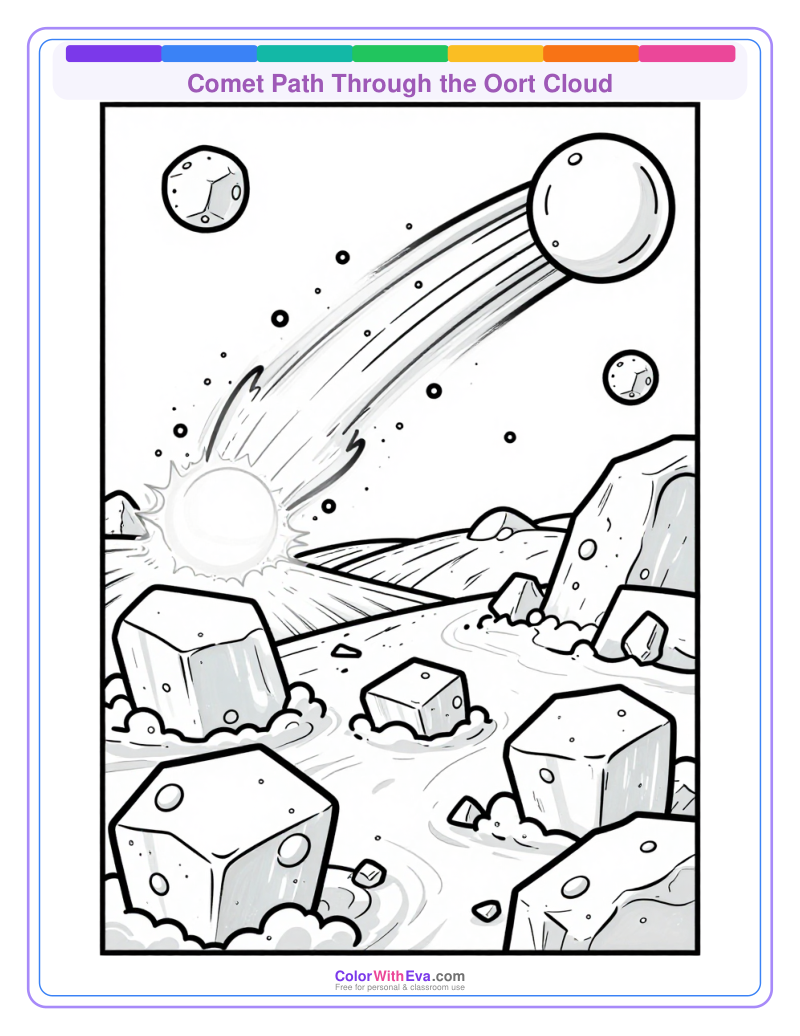 Comet Path Through the Oort Cloud preview