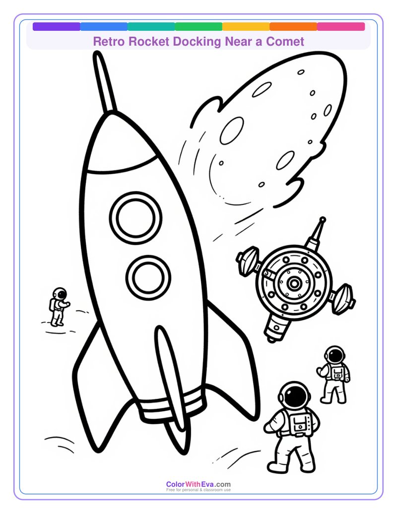 Retro Rocket Docking Near a Comet preview