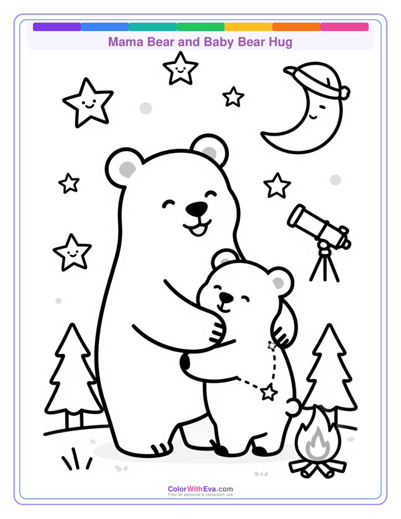 Mama Bear and Baby Bear Hug thumbnail