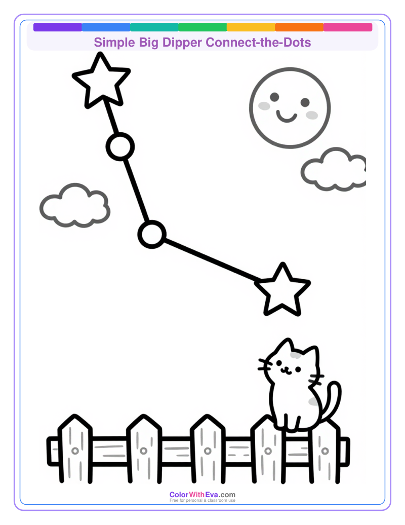 Simple Big Dipper Connect-the-Dots preview