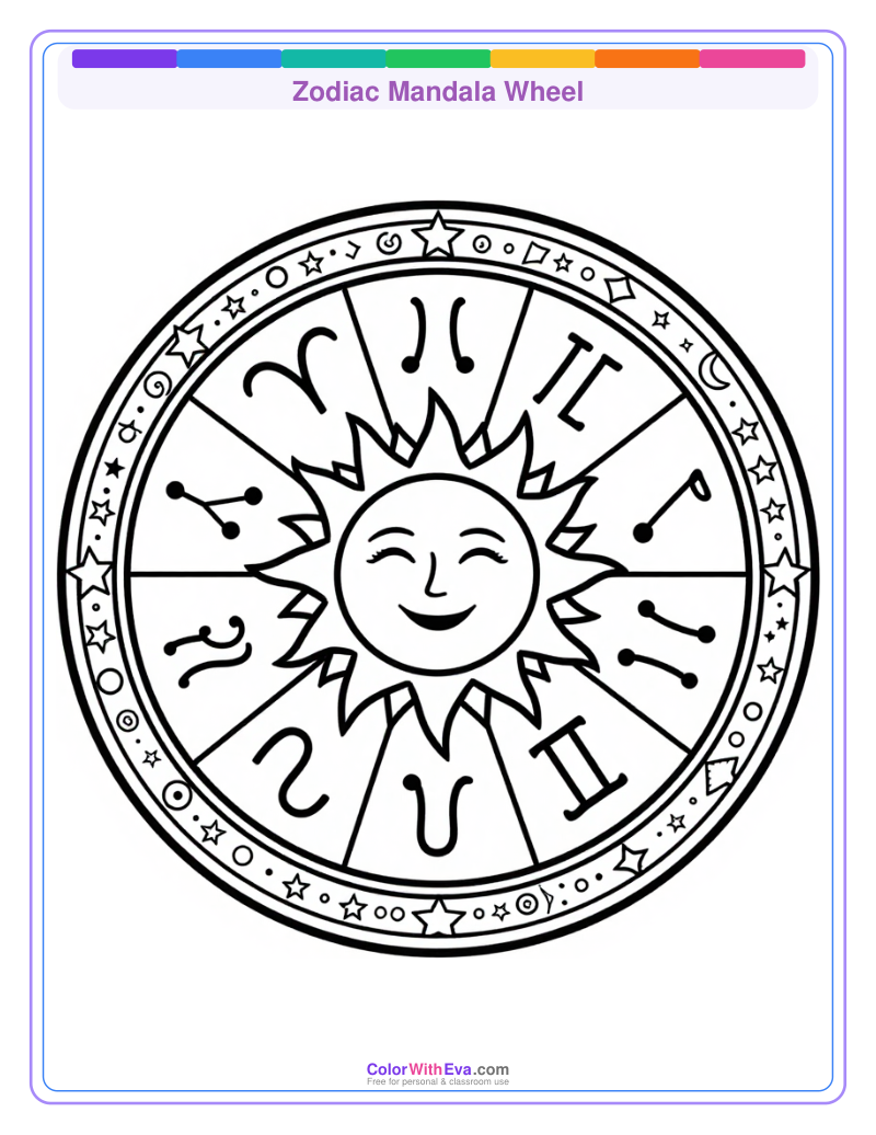 Zodiac Mandala Wheel thumbnail