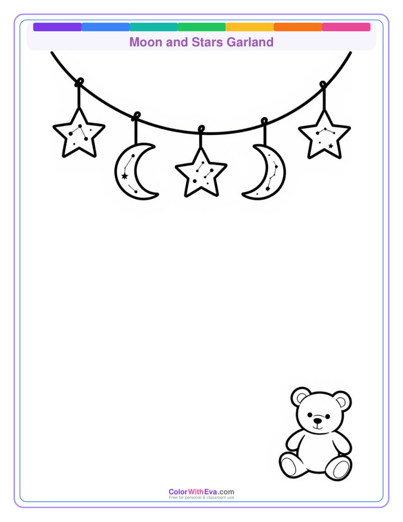 Moon and Stars Garland preview