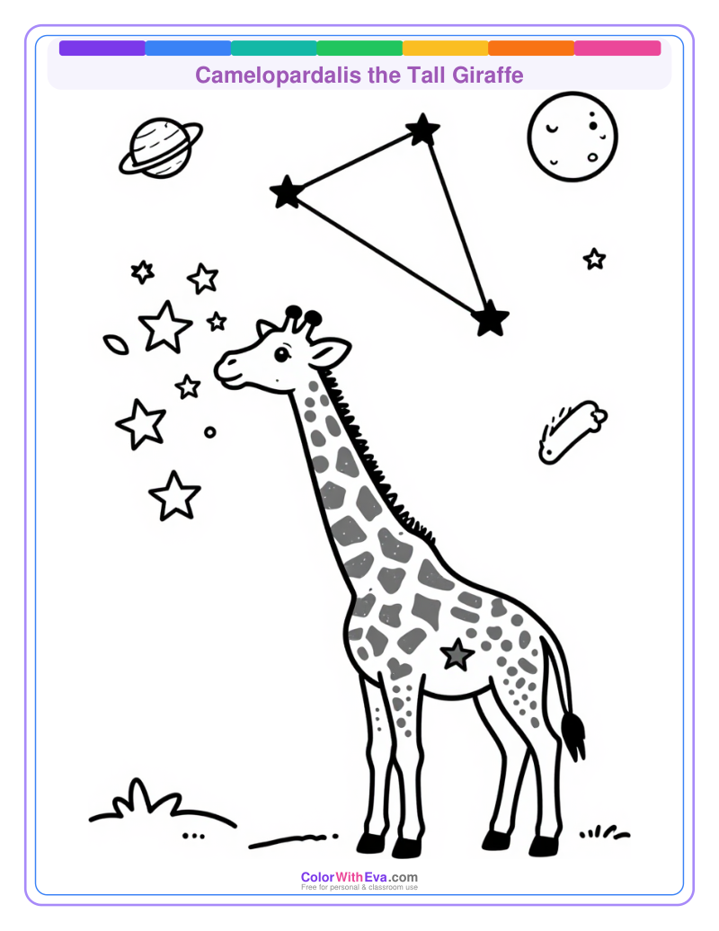 Camelopardalis the Tall Giraffe preview