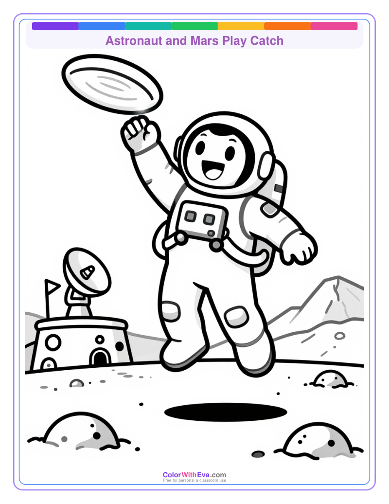 Astronaut and Mars Play Catch thumbnail