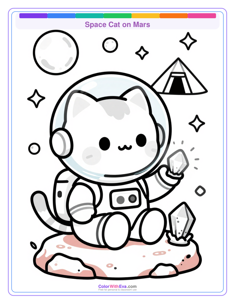 Space Cat on Mars preview