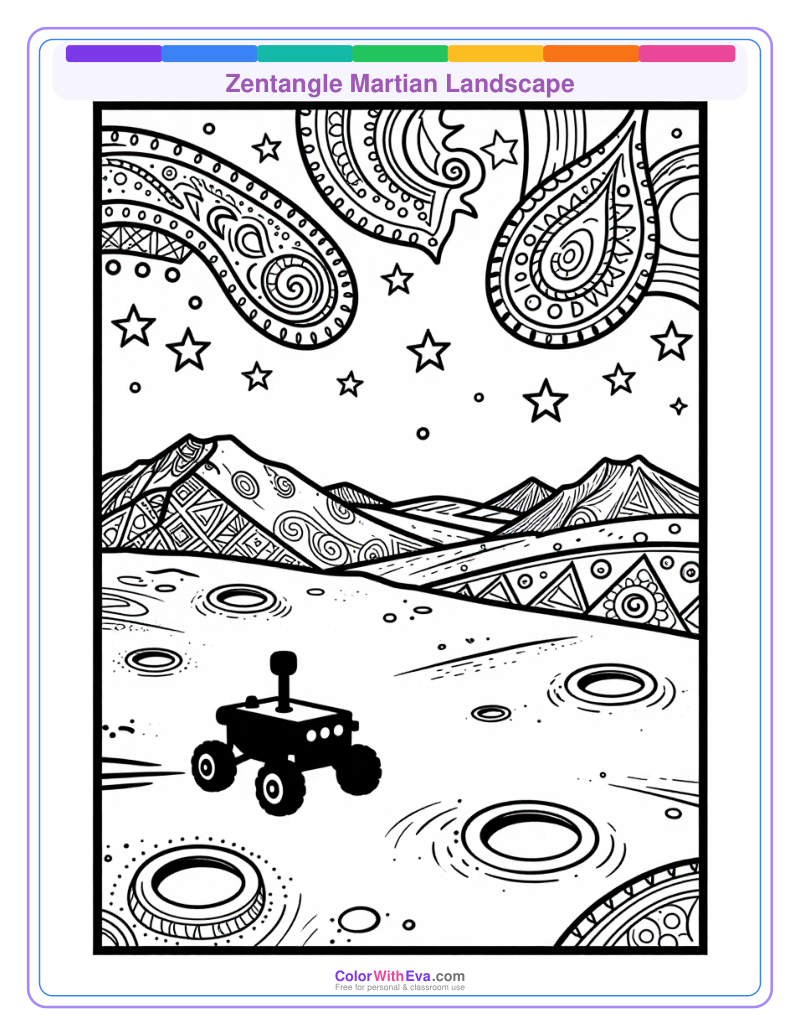 Zentangle Martian Landscape thumbnail