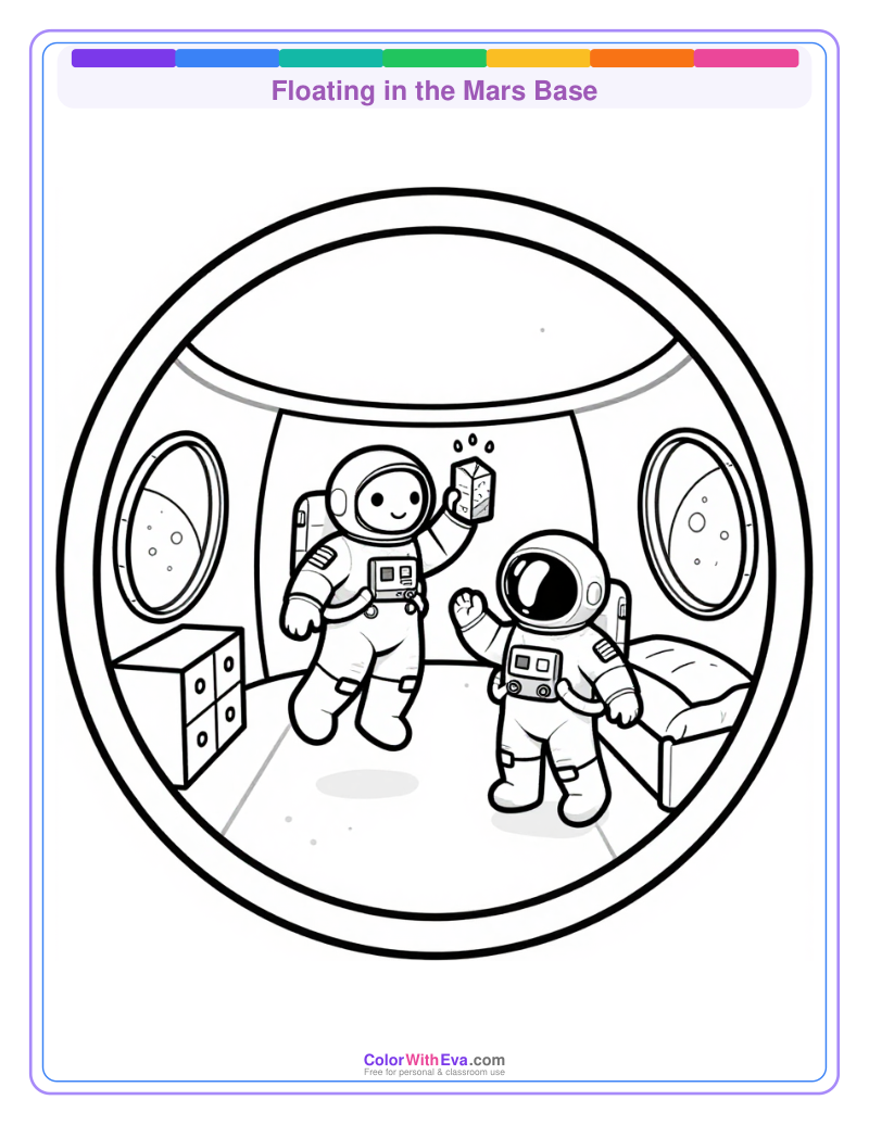 Floating in the Mars Base preview