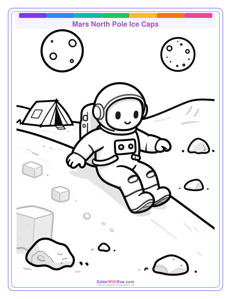 Mars North Pole Ice Caps preview