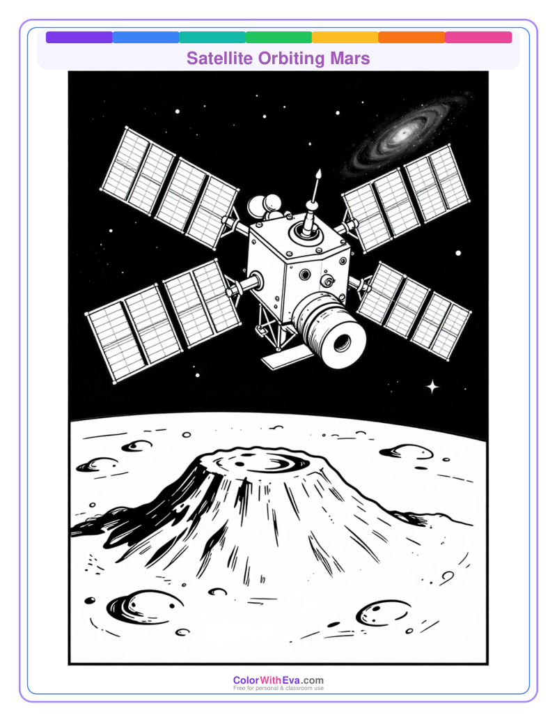 Satellite Orbiting Mars preview