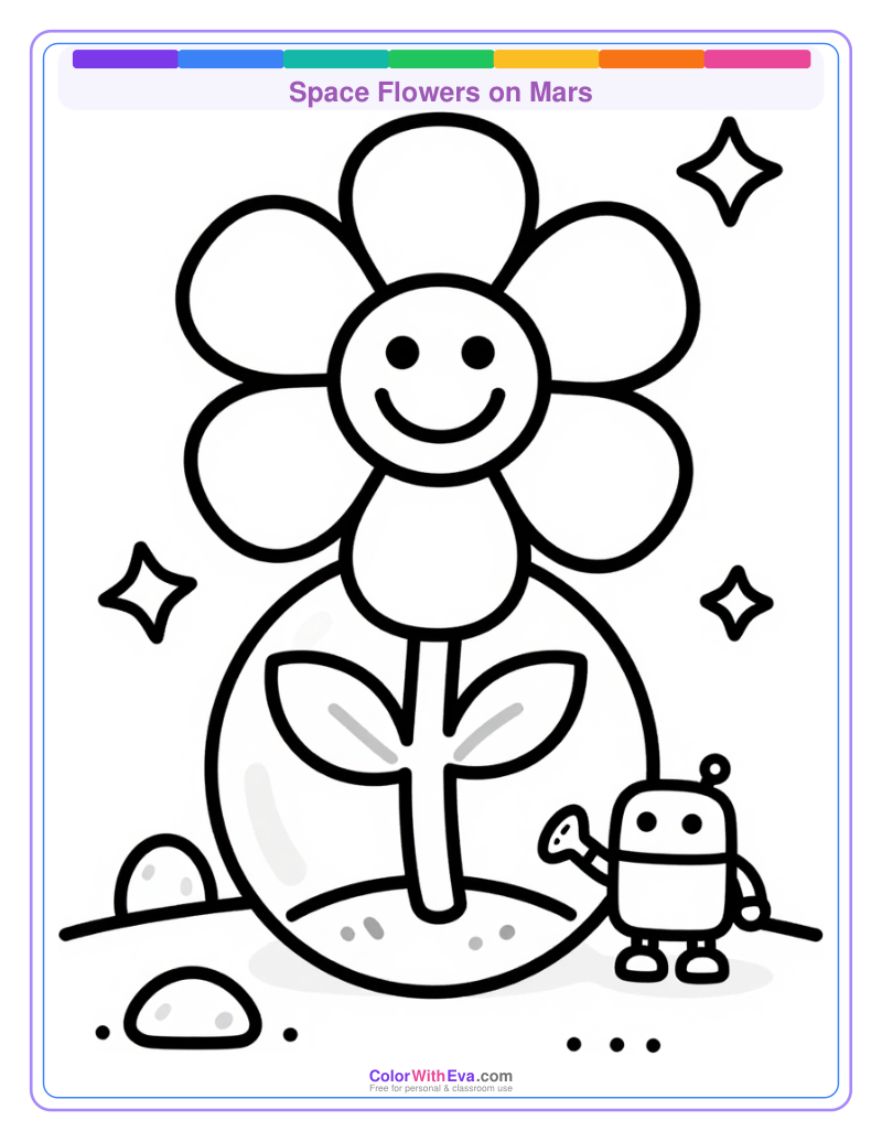 Space Flowers on Mars preview