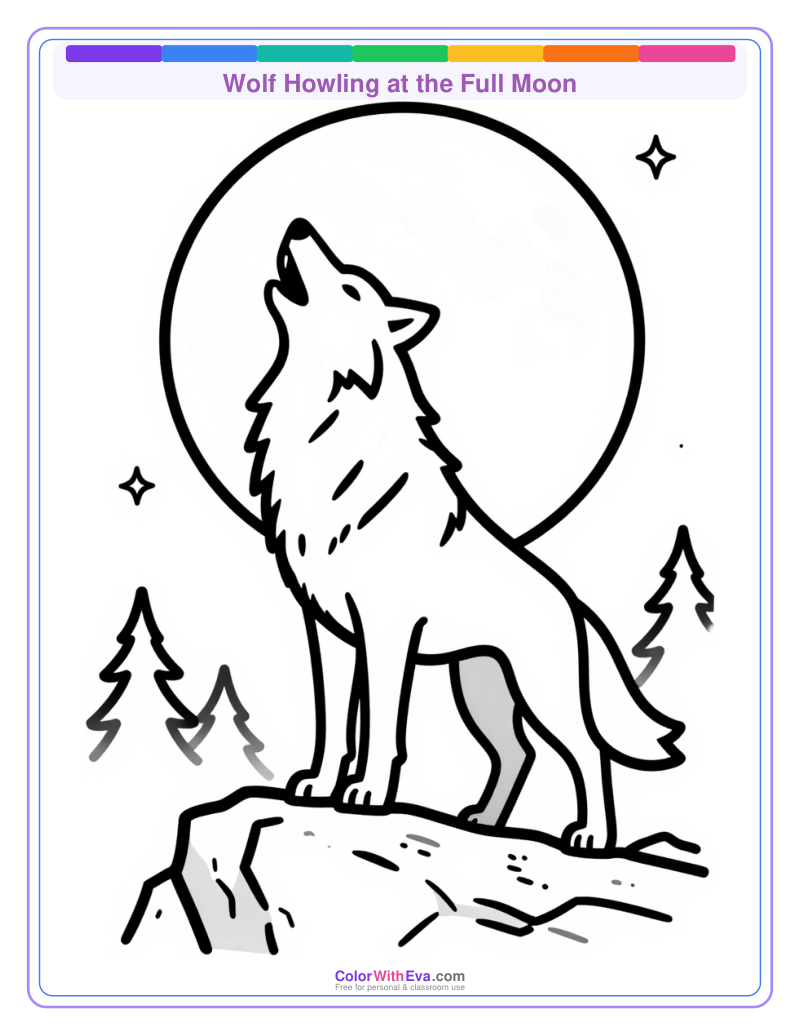 Wolf Howling at the Full Moon preview