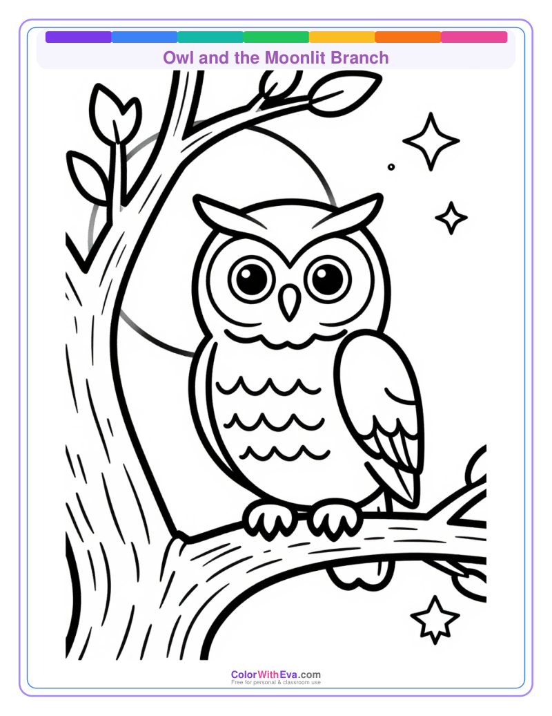 Owl and the Moonlit Branch preview