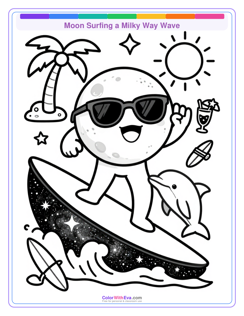 Moon Surfing a Milky Way Wave preview