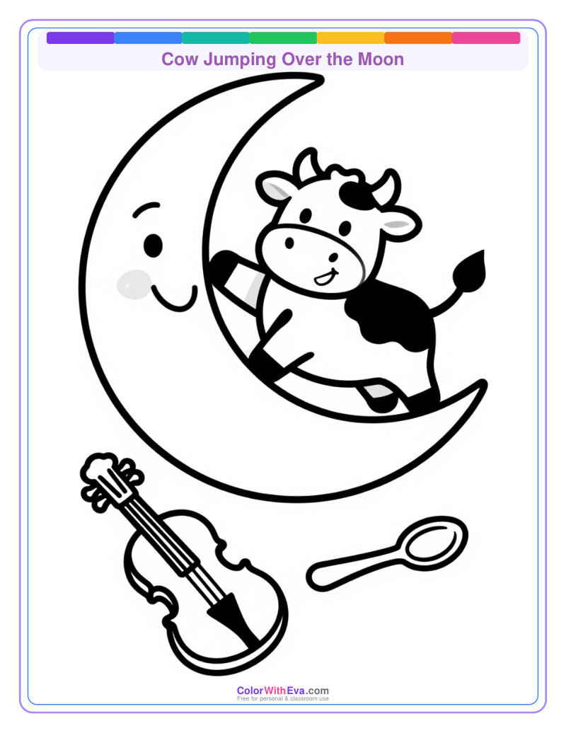 Cow Jumping Over the Moon preview