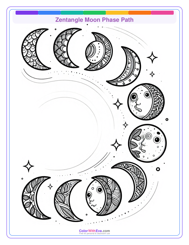 Zentangle Moon Phase Path thumbnail