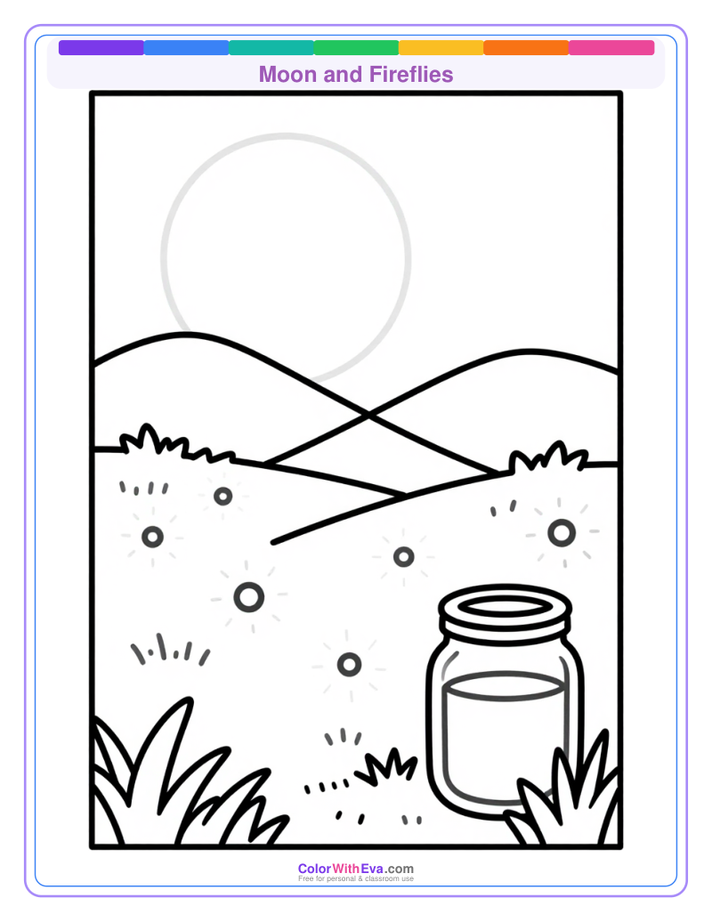 Moon and Fireflies preview