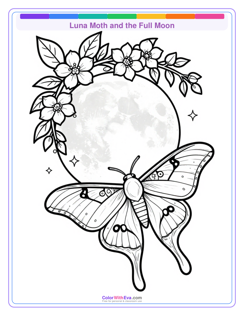 Luna Moth and the Full Moon preview